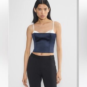 Aritzia Hypnotize Satin Bustier Size 0 NWT